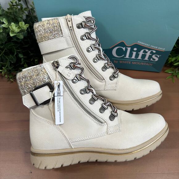 Cliffs by White Mountain Women's Hearty Lace-Up Hiker Booties Size 8.5 - Picture 2 of 10